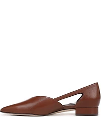 Naturalizer Sydney Leather Cutout Pointed Toe Dress Flats