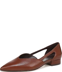 Naturalizer Sydney Leather Cutout Pointed Toe Dress Flats