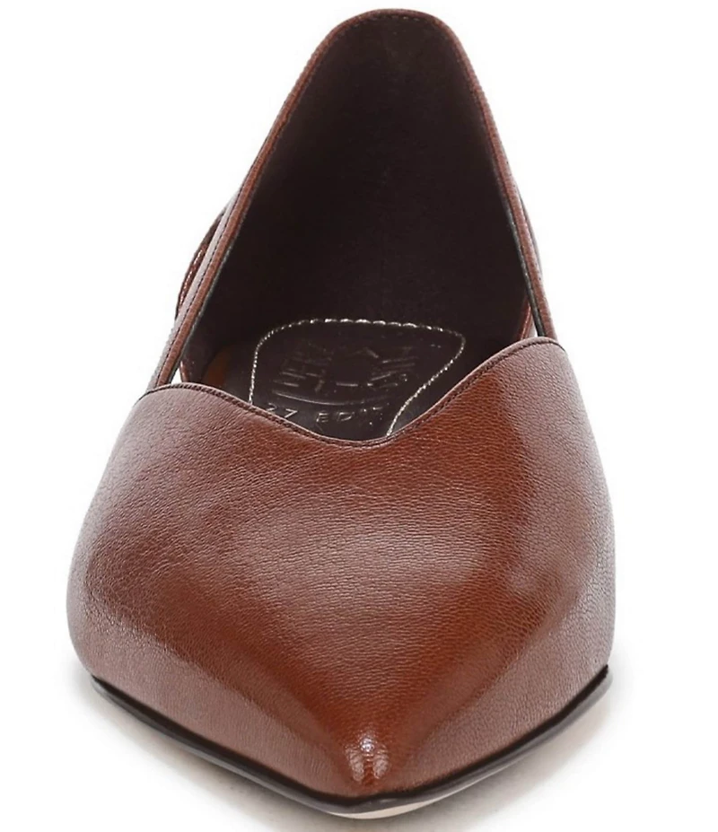 Naturalizer Sydney Leather Cutout Pointed Toe Dress Flats