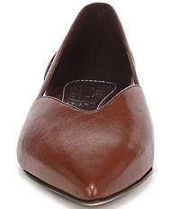 Naturalizer Sydney Leather Cutout Pointed Toe Dress Flats