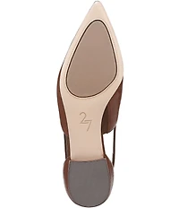 Naturalizer Sydney Leather Cutout Pointed Toe Dress Flats