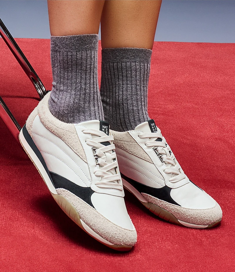 Naturalizer Tao Leather Suede Sneakers