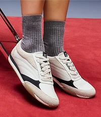 Naturalizer Tao Leather Suede Sneakers