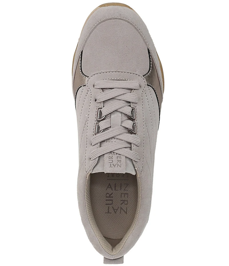 Naturalizer Tao Leather Suede Sneakers