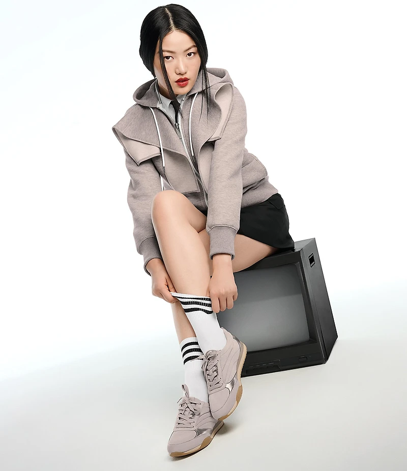 Naturalizer Tao Leather Suede Sneakers