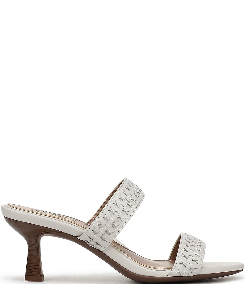 Naturalizer Terra Leather Braided Detailing Slip On Dress Sandals