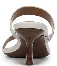 Naturalizer Terra Leather Braided Detailing Slip On Dress Sandals