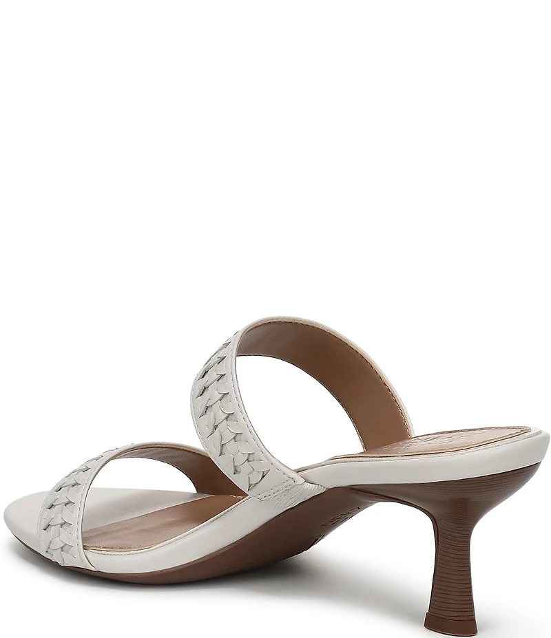 Naturalizer Terra Leather Braided Detailing Slip On Dress Sandals