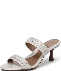 Naturalizer Terra Leather Braided Detailing Slip On Dress Sandals