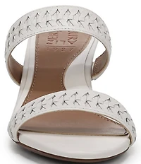 Naturalizer Terra Leather Braided Detailing Slip On Dress Sandals