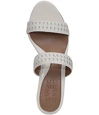 Naturalizer Terra Leather Braided Detailing Slip On Dress Sandals