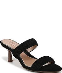 Naturalizer Terra Suede Braided Detailing Slip On Dress Sandals