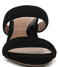 Naturalizer Terra Suede Braided Detailing Slip On Dress Sandals