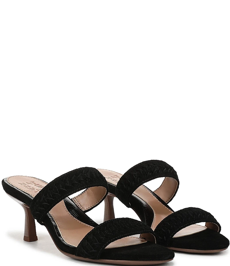 Naturalizer Terra Suede Braided Detailing Slip On Dress Sandals