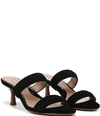 Naturalizer Terra Suede Braided Detailing Slip On Dress Sandals