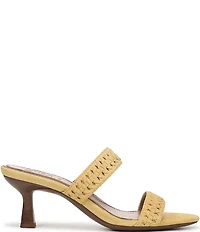 Naturalizer Terra Suede Braided Detailing Slip On Dress Sandals