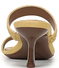 Naturalizer Terra Suede Braided Detailing Slip On Dress Sandals