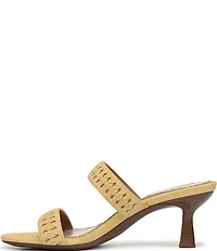 Naturalizer Terra Suede Braided Detailing Slip On Dress Sandals