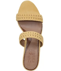 Naturalizer Terra Suede Braided Detailing Slip On Dress Sandals