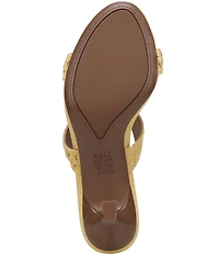 Naturalizer Terra Suede Braided Detailing Slip On Dress Sandals