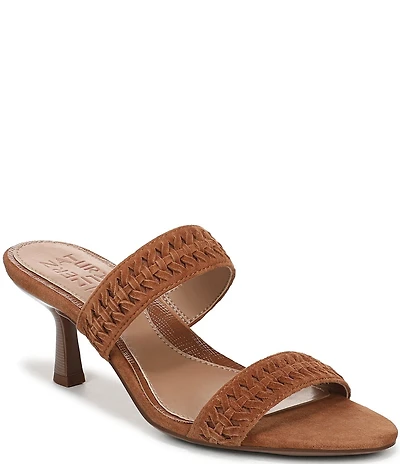 Naturalizer Terra Suede Braided Detailing Slip On Dress Sandals