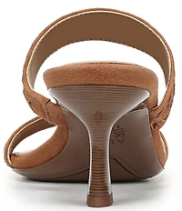 Naturalizer Terra Suede Braided Detailing Slip On Dress Sandals