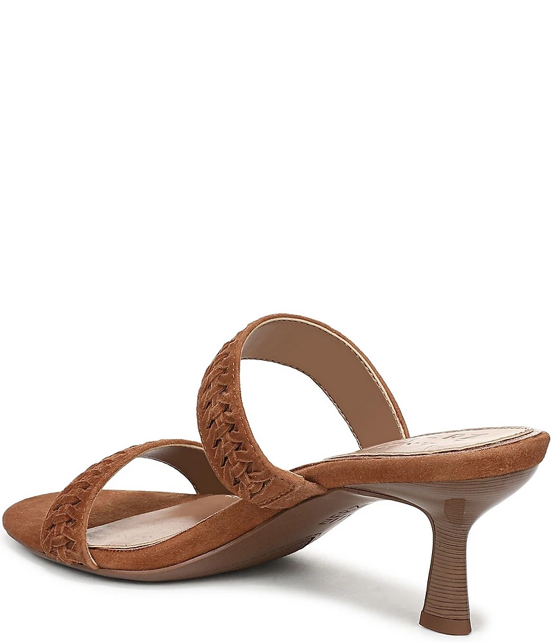 Naturalizer Terra Suede Braided Detailing Slip On Dress Sandals