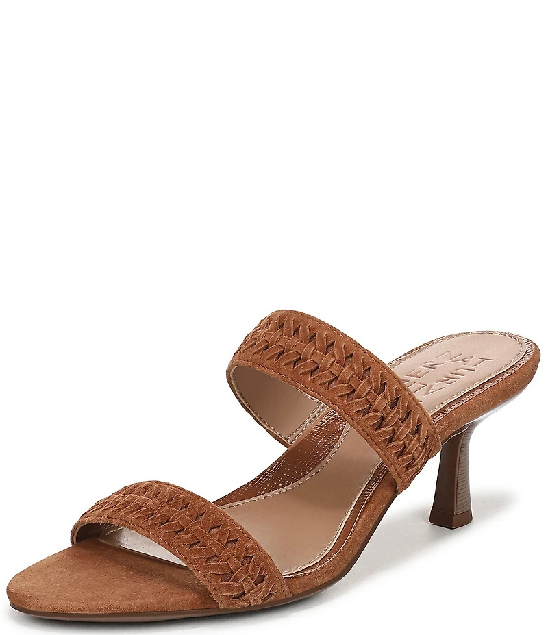 Naturalizer Terra Suede Braided Detailing Slip On Dress Sandals