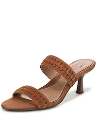 Naturalizer Terra Suede Braided Detailing Slip On Dress Sandals
