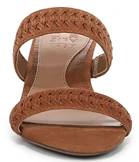 Naturalizer Terra Suede Braided Detailing Slip On Dress Sandals