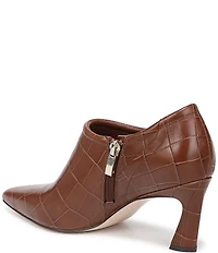 Naturalizer The Elena Croco Embossed Leather Pointed Toe Dress Shooties