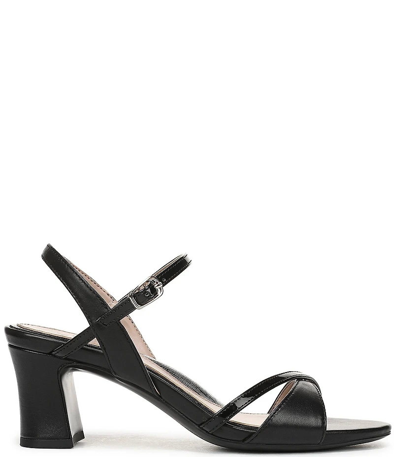 Naturalizer Trey Leather Ankle Wrap Dress Sandals