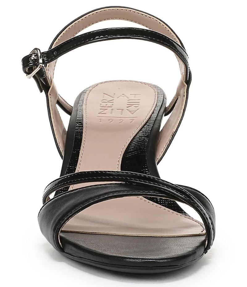 Naturalizer Trey Leather Ankle Wrap Dress Sandals