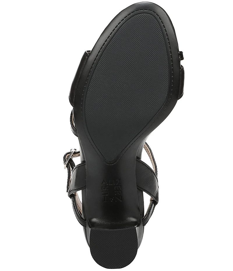 Naturalizer Trey Leather Ankle Wrap Dress Sandals