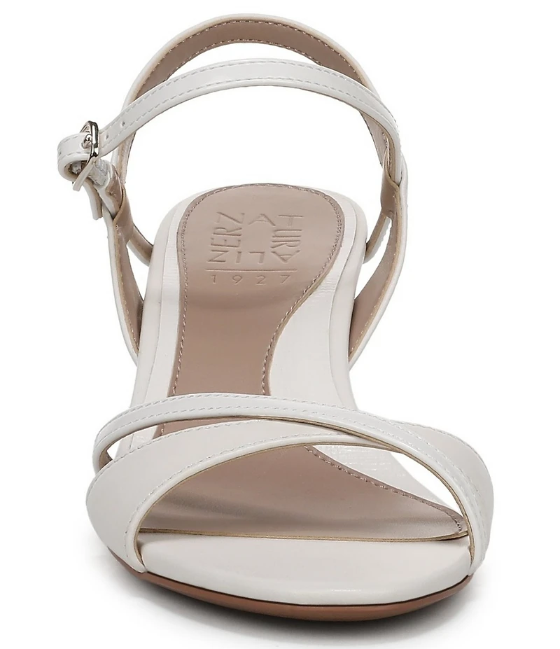 Naturalizer Trey Leather Ankle Wrap Dress Sandals