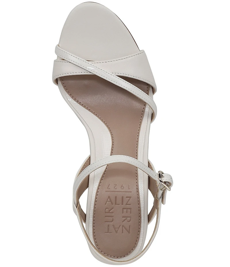 Naturalizer Trey Leather Ankle Wrap Dress Sandals