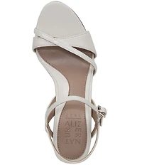 Naturalizer Trey Leather Ankle Wrap Dress Sandals