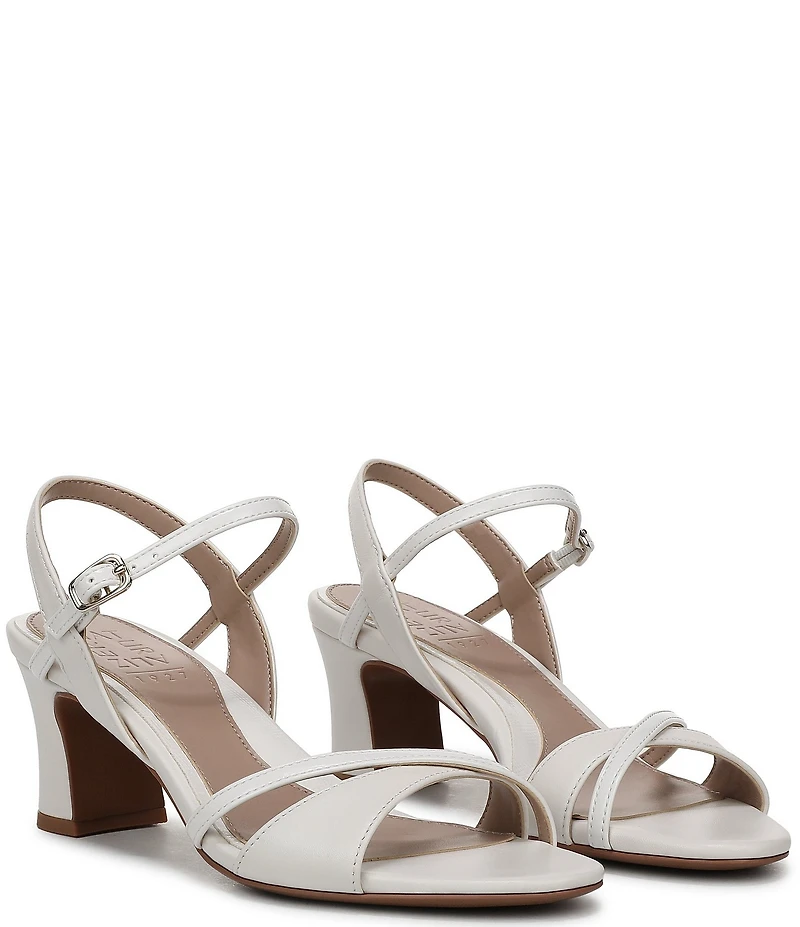 Naturalizer Trey Leather Ankle Wrap Dress Sandals