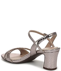 Naturalizer Trey Metallic Leather Ankle Wrap Dress Sandals