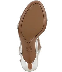 Naturalizer Truly Metallic Crinkle Strappy Dress Sandals
