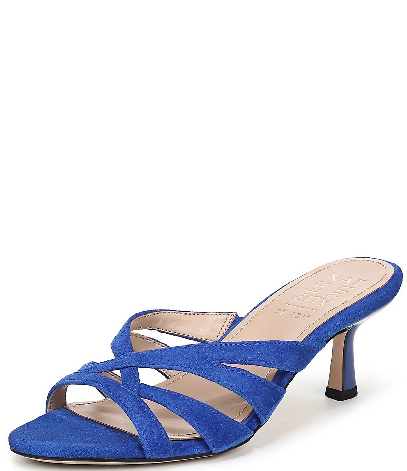Naturalizer Tuesday Suede Strappy Dress Slide Sandals