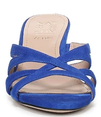 Naturalizer Tuesday Suede Strappy Dress Slide Sandals