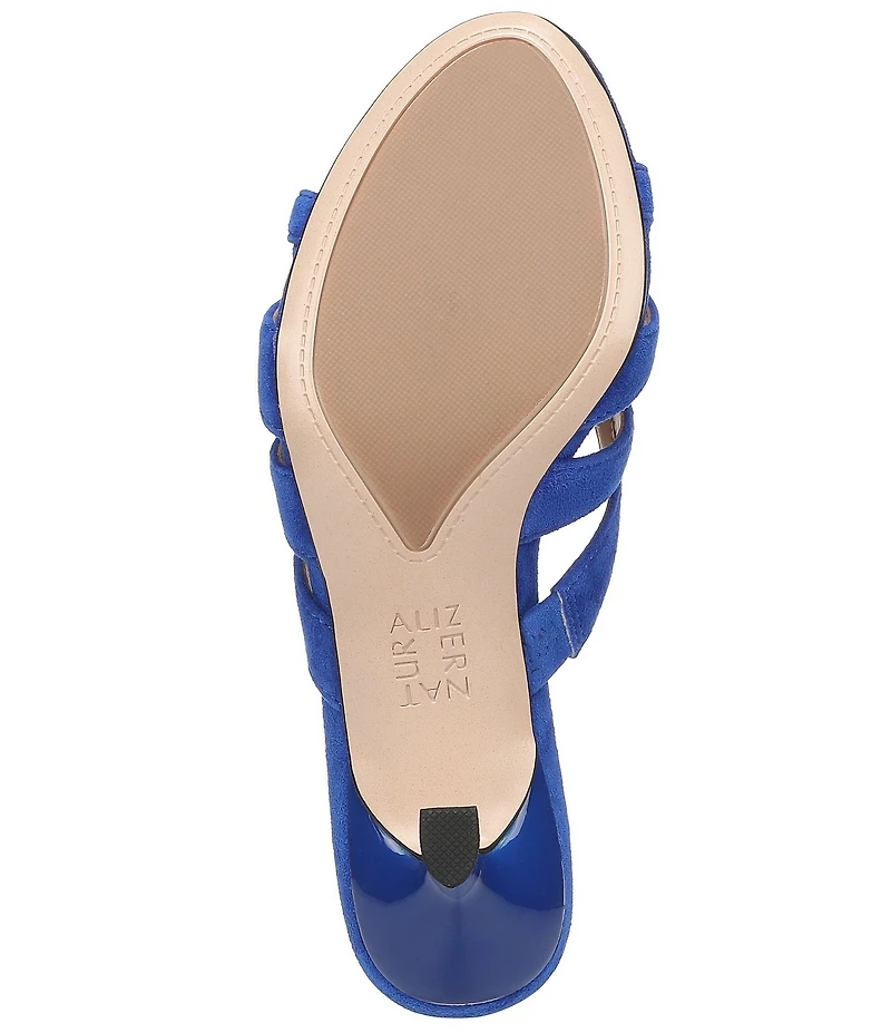 Naturalizer Tuesday Suede Strappy Dress Slide Sandals