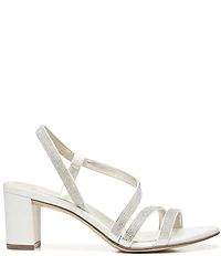 Naturalizer Vanessa Strappy Rhinestone Detail Block Heel Evening Dress Sandals