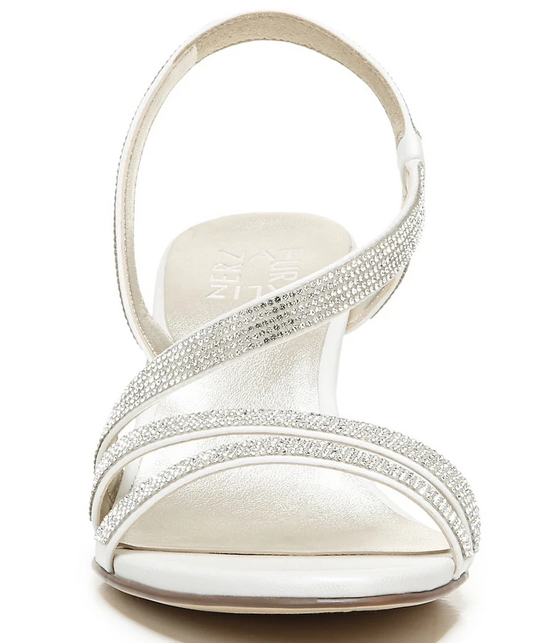 Naturalizer Vanessa Strappy Rhinestone Detail Block Heel Evening Dress Sandals