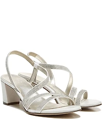 Naturalizer Vanessa Strappy Rhinestone Detail Block Heel Evening Dress Sandals