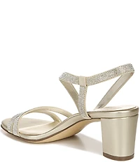 Naturalizer Vanessa Strappy Rhinestone Detail Block Heel Evening Dress Sandals
