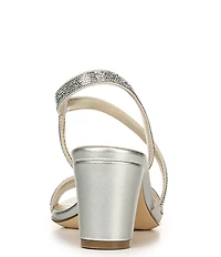 Naturalizer Vanessa Strappy Rhinestone Detail Block Heel Evening Dress Sandals