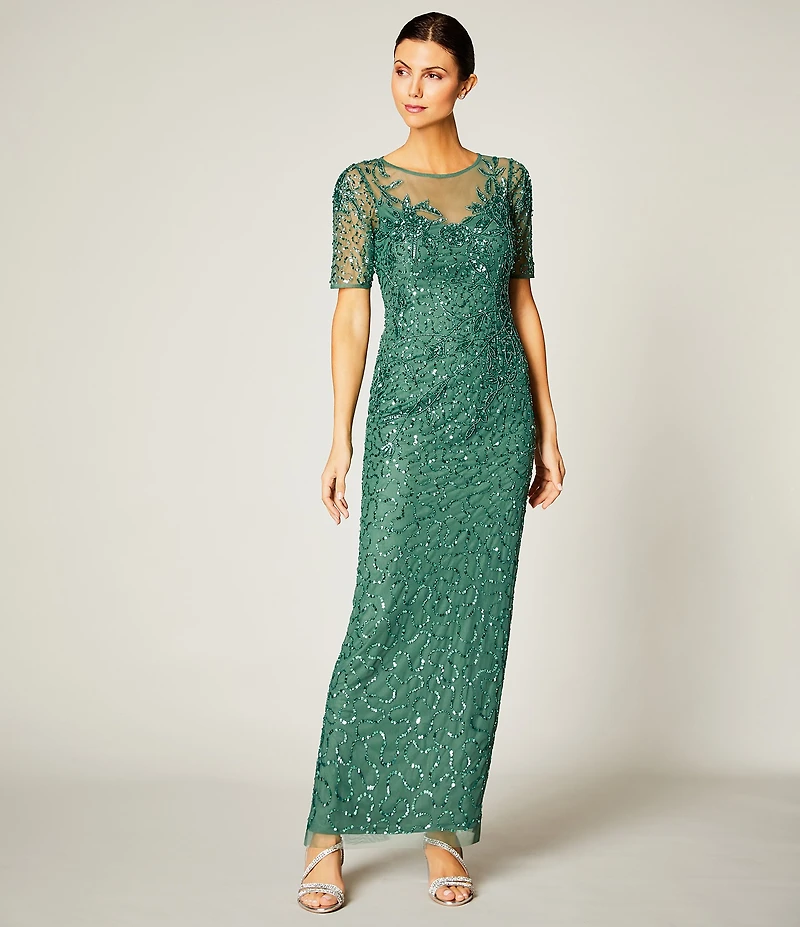 Naturalizer Vanessa Satin Strappy Crystal Detail Block Heel Evening Dress Sandals