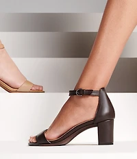 Naturalizer Vera Leather Ankle Strap Dress Sandals